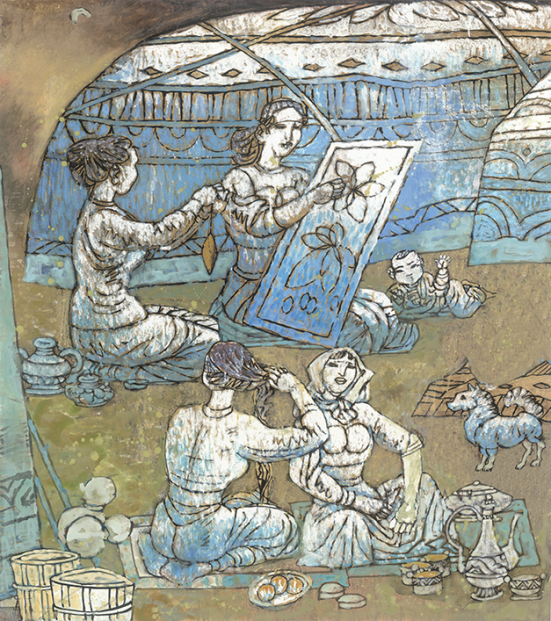 丝绸之路——杨晓阳丝路四十年好意思术创作暨文件展（新疆站）在新疆好意思术馆开幕