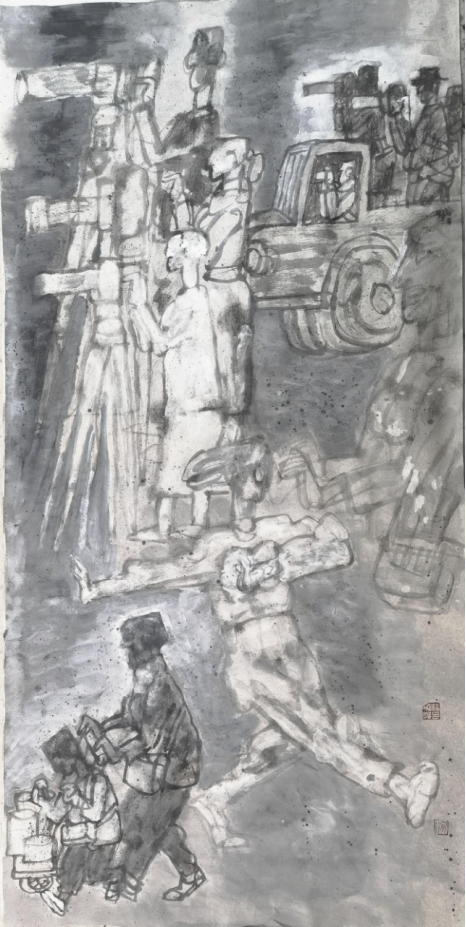 丝绸之路——杨晓阳丝路四十年好意思术创作暨文件展（新疆站）在新疆好意思术馆开幕