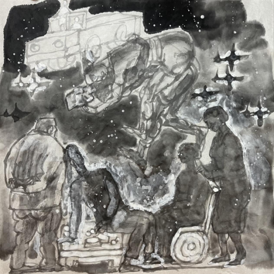 丝绸之路——杨晓阳丝路四十年好意思术创作暨文件展（新疆站）在新疆好意思术馆开幕