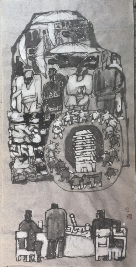 丝绸之路——杨晓阳丝路四十年好意思术创作暨文件展（新疆站）在新疆好意思术馆开幕