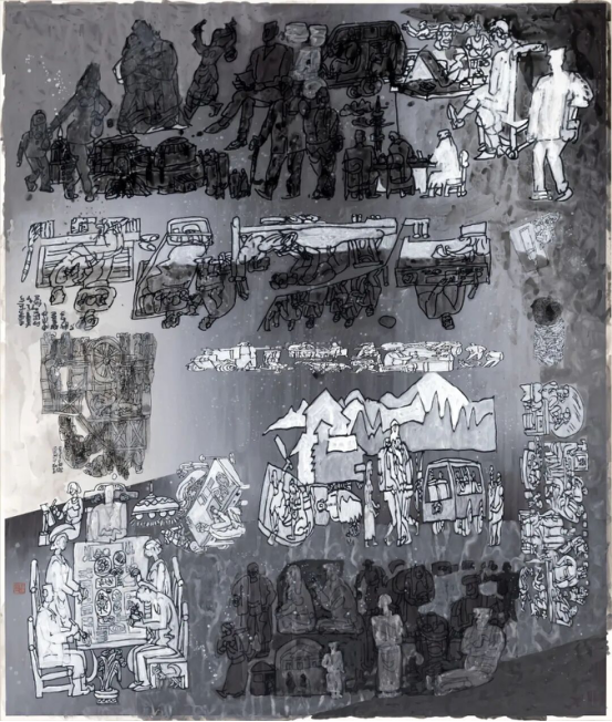 丝绸之路——杨晓阳丝路四十年好意思术创作暨文件展（新疆站）在新疆好意思术馆开幕